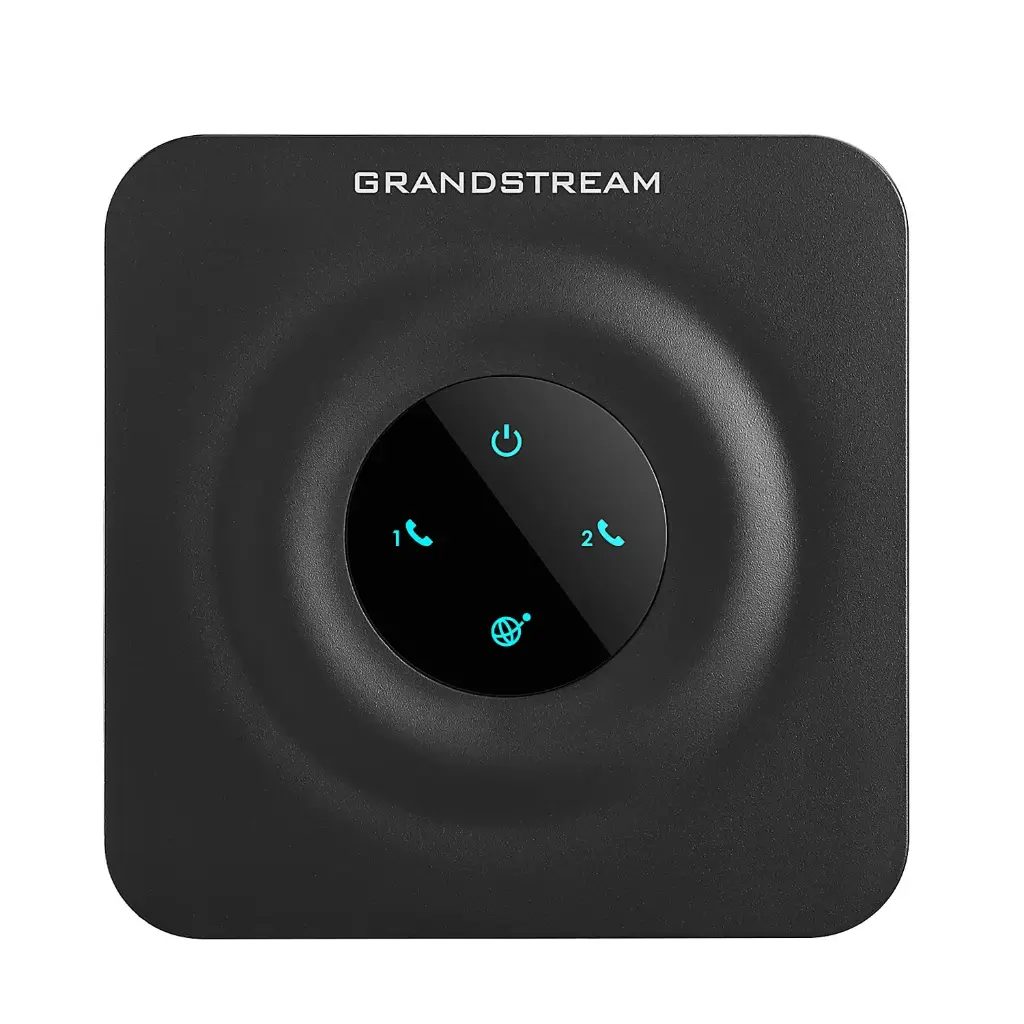 Grandstream 2-Port FXS Analog Telephone Adapter, Black